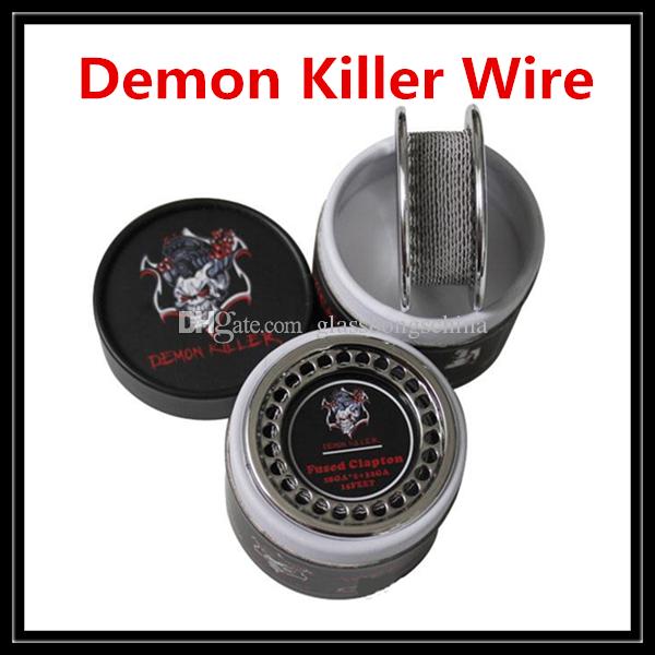 Demon Killer Flat Twisted Wire Fused Clapton Hive Alien Quad Tiger Wire Coils 15 Feet Roll Coils with Organic Cotton For DIY Vaporizer