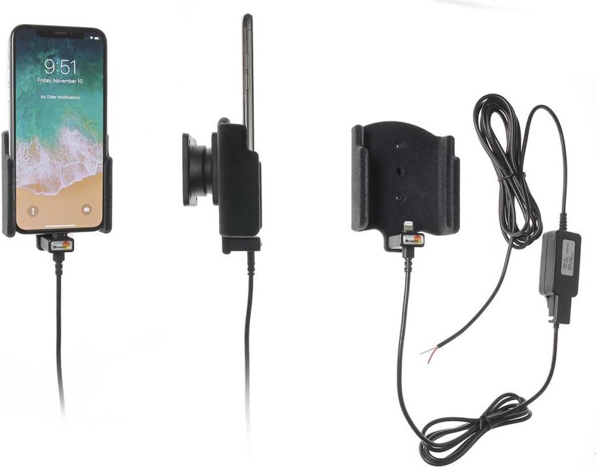 Brodit Active holder for fixed installation - Fahrzeughalterung/Ladegerät - für Apple iPhone X