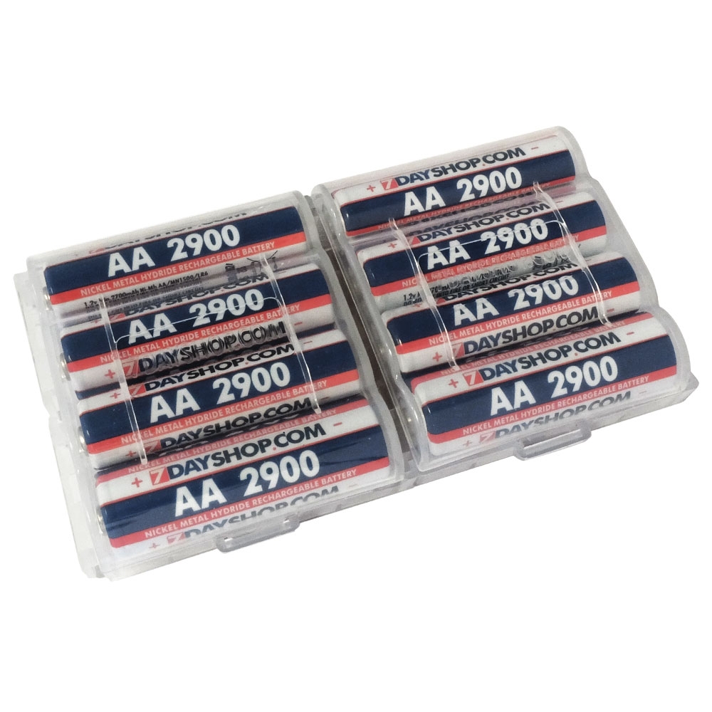 7dayshop AA HR06 NiMH High Performance Rechargeable Batteries 2900 Series - Extra Value 8 Pack in Cases