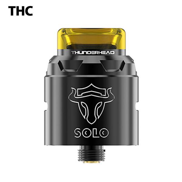 Authentic Thunderhead Creations Tauren Solo BF RDA 24mm Rebuildable Dripping Atomizer - Silver Black