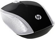 HP 200 - Maus - rechts- und linkshändig - optisch - drahtlos - 2.4 GHz - kabelloser Empfänger (USB) - Silber