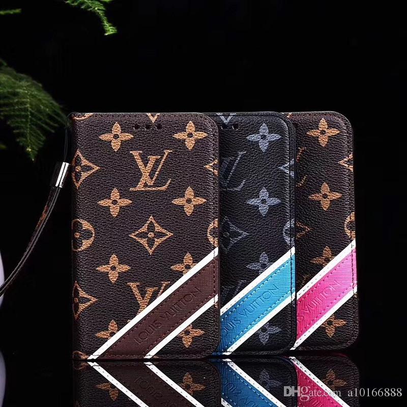 New phone wallet belt clip fashion Lu brand designer bags wallet cases luxury iphone case for iphone X brand case 6 7 8plus