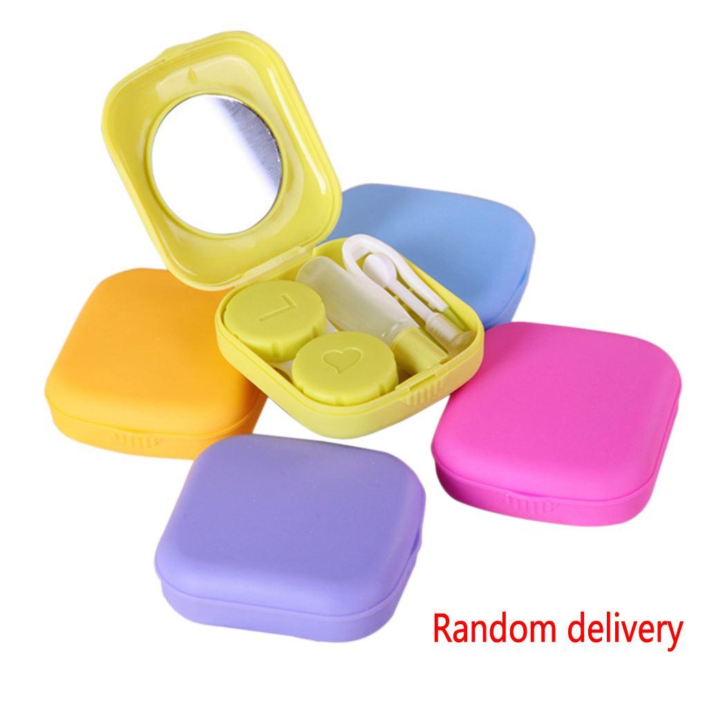 Clean Portable Contact Lens Kit Case Box Lens Storage Holder Container Complete accessories Lovely