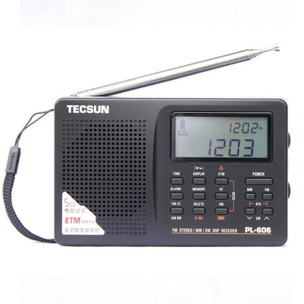 tecsun pl-606 digital pll portable fm stereo/lw/sw/mw dsp receiver internet radio fm:64-108 mhz/lw: 153-513 khz radio