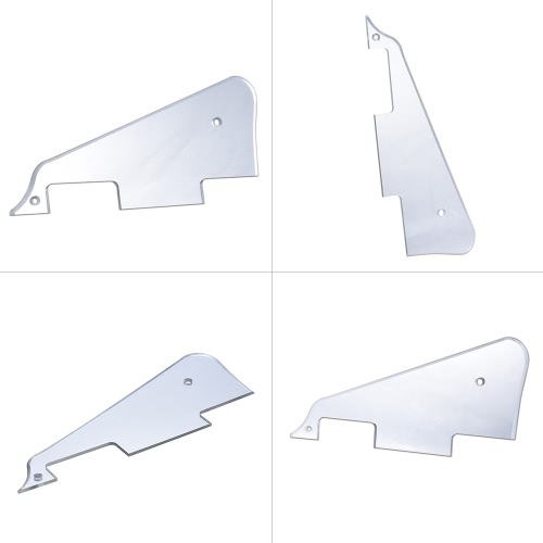Electric Guitar Pickguard Scratch Plate for Gibson Les Paul Style Replacement Part Silver Mirror