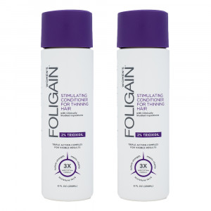 Apres-shampoing Foligain pour Femmes - Contre la Chute de Cheveux - Avec 2% de Trioxidil - 2 flacons
