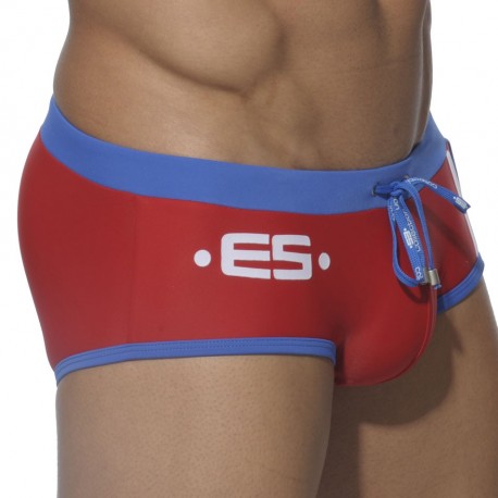 ES Collection Europe Swim Brief - Red - Royal XS