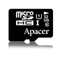 Apacer - Flash-Speicherkarte (microSDHC/SD-Adapter inbegriffen) - 32GB - UHS Class 1 / Class10 - microSDHC UHS-I (AP32GMCSH10U1-R)