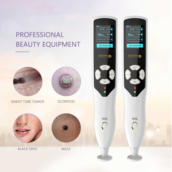 Plasma Pen Freckle Remover Machine and Ozone Anti-Wrinkle Device LCD Mole Tattoo Skin Tag Removal Tool Dark Spot Cleaner