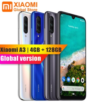 Global Version Xiaomi Mi A3 4GB 128GB 48MP Wide Triple Camera In-screen Fingerprint Sensor Andorid One* Empowered Mobile Phone
