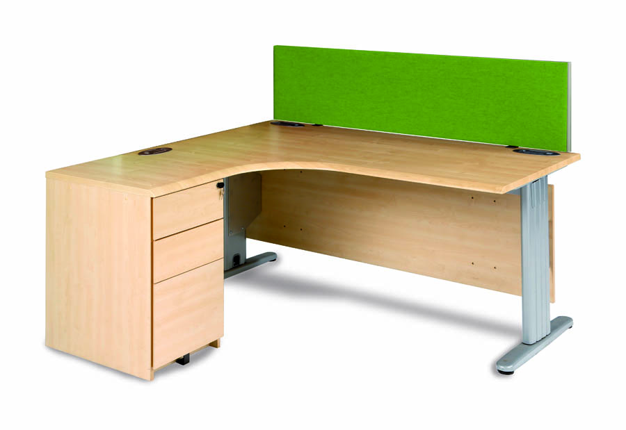 Lime Green Desk Screen 1600mm