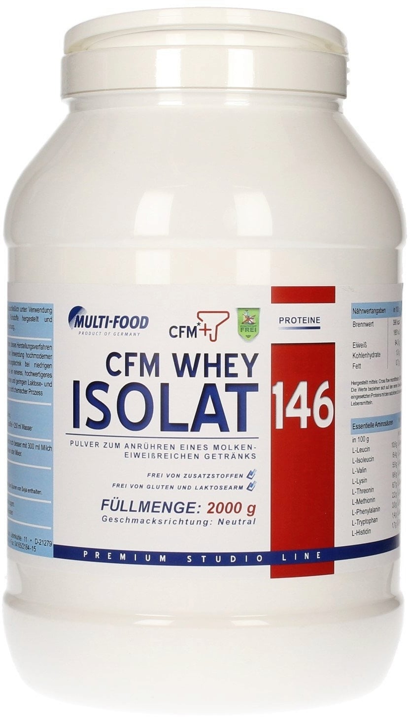 Multi-Food CFM Whey-Isolat 146, 2000g Dose - Neutral