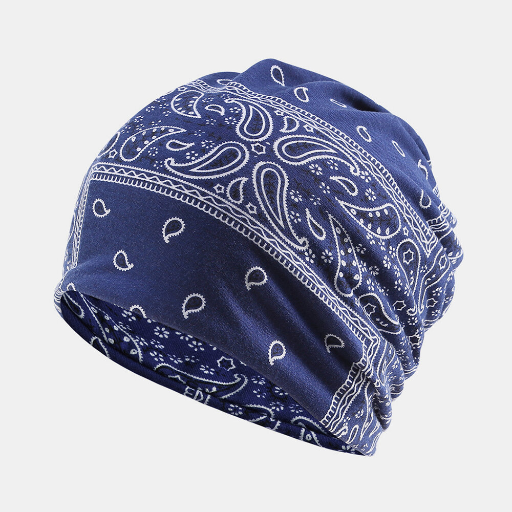Frauen Baumwolle Mehrzweckdruck Mütze Cap Neck Gamasche Gesichtsschutz Hüte Bandana