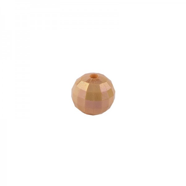 Perlen, facettiert, Ø 4 mm, apricot-irisierend, 200 Stk.