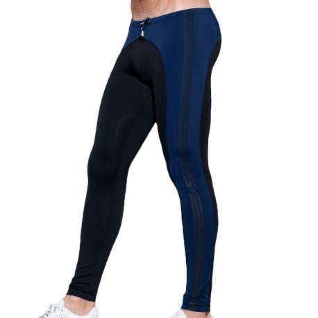 ES Collection Pocket Mesh Tights - Navy M