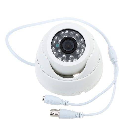 800TVL interior 24 LEDS gran angular IR Color seguridad vigilancia domo cámara CCTV