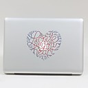 skinat colores a prueba de agua en forma de corazón de la tableta y el ordenador portátil del ordenador pegatina removible para MacBook Pro de 13,