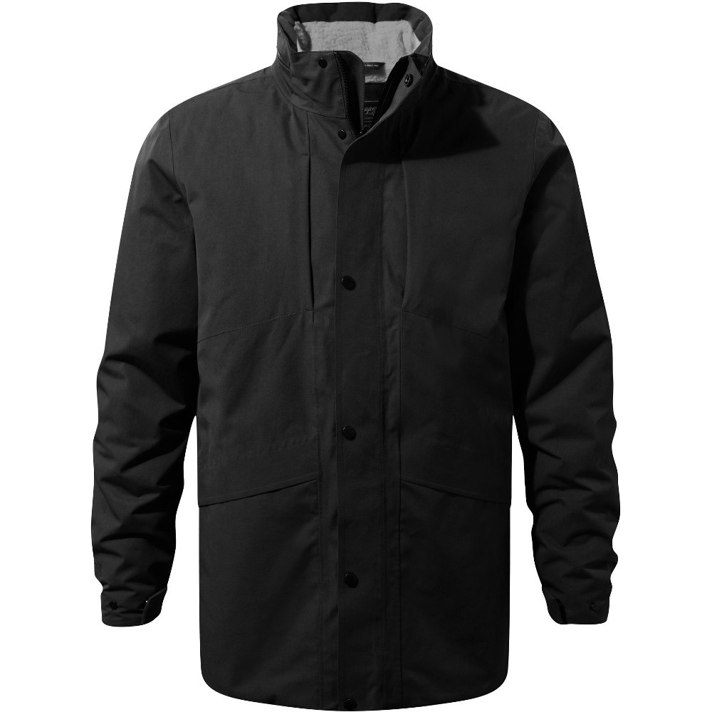 Craghoppers Mens Axel Waterproof Breathable Fleece Collar Jacket M - Chest 40' (102cm)