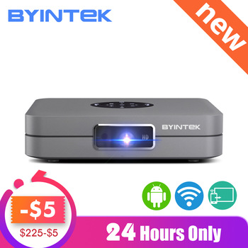 BYINTEK UFO U20 Pro Android Smart Wifi Portable Mini LED DLP Projector for IPhone IPad Smartphone 300inch Home Theater