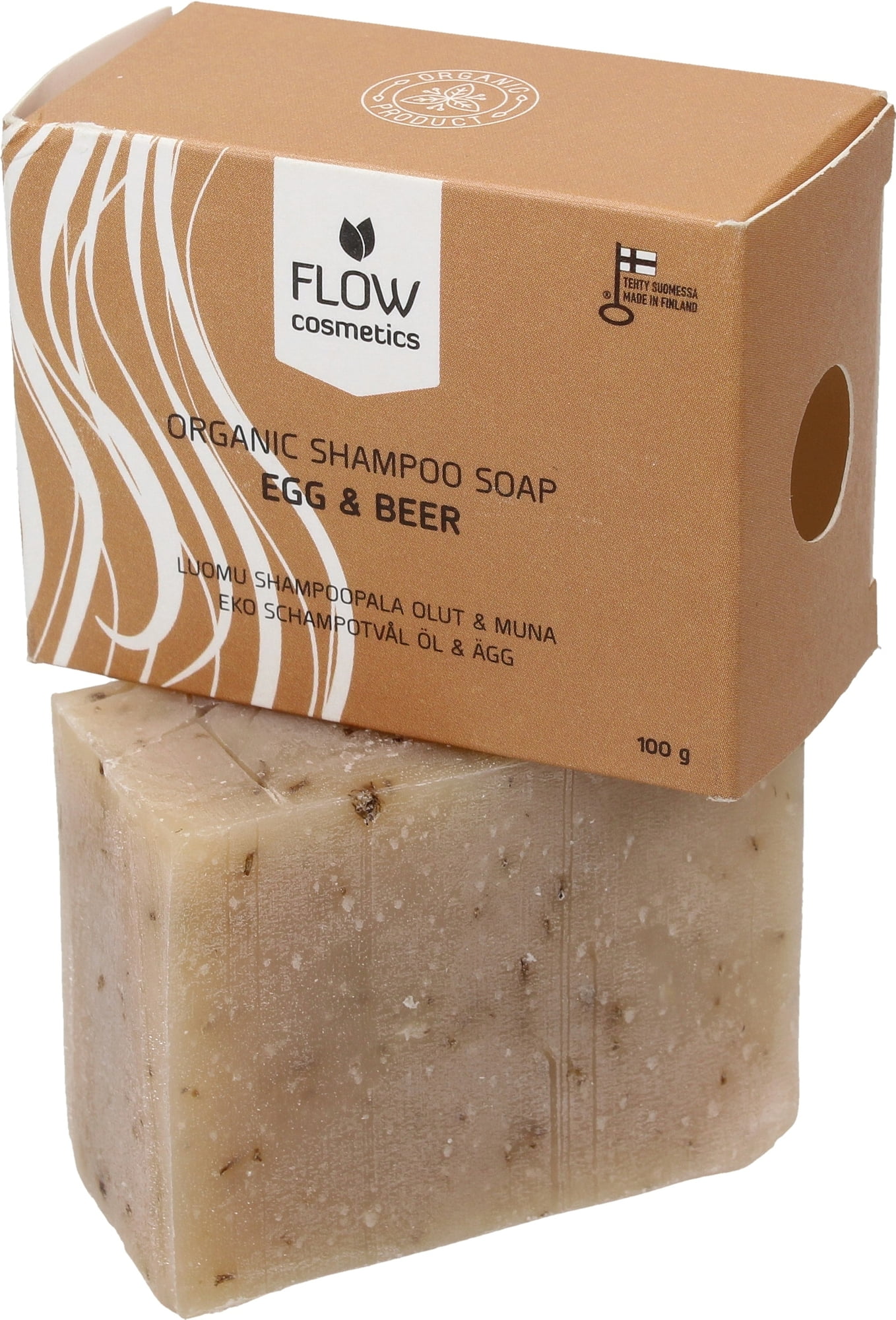 FLOW cosmetics Shampoo Soap Bar Beer & Egg