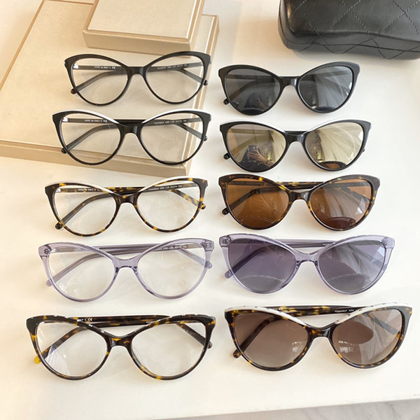 Hotsale Sexy 339 small cateye sunglasses UV400 optical eyewear frame for women 54-18-140 lightweight wearing prescription glasses fullset case