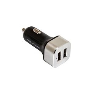 RealPower 2-Port USB car charger - Netzteil - Pkw - 2400 mA - 2 Ausgabeanschlussstellen (USB (nur Strom)) (176635)