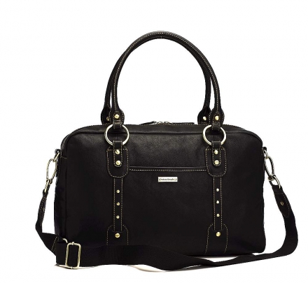 Storksak Elizabeth Black Wickeltasche - Leder