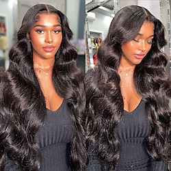 Hd Transparent 13X4 Lace Front Human Hair Wigs Preplucked Body wave Lace Frontal Wave Glueless Wig Human Hair Ready To Wear Lace Wig Lightinthebox