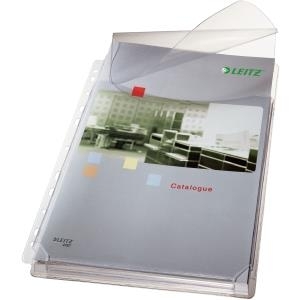 Leitz Maxi Prospekthülle mit Klappe - 210 x 297 mm (A4) - Transparent - PVC - Porträt - Oben (4757-30-03)