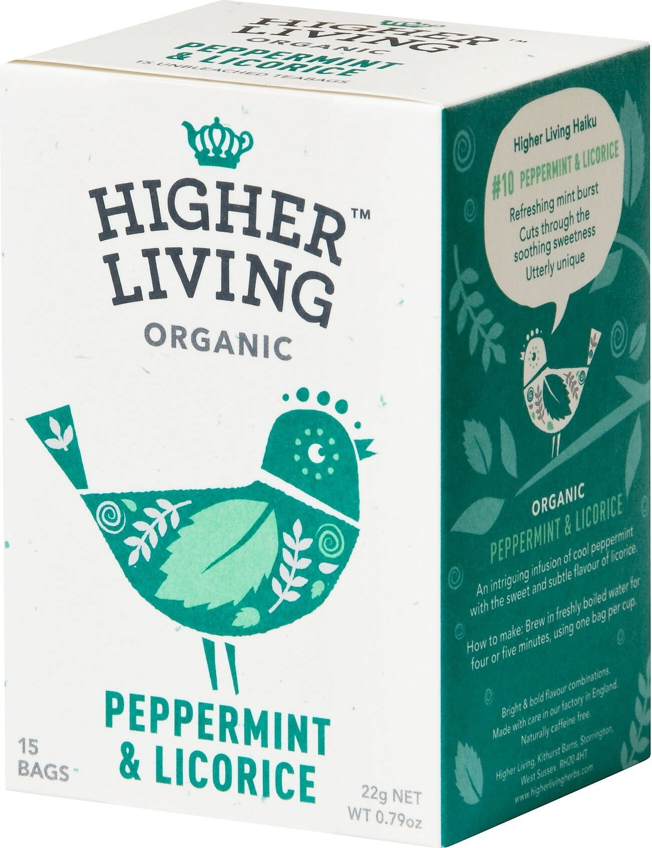 HIGHER LIVING Peppermint & Licorice Tea
