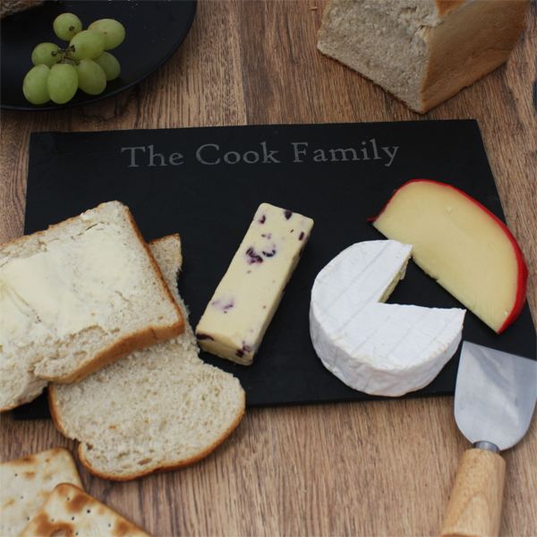 Personalised Rectangle Slate Cheese Board Large