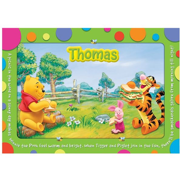 Disney Winnie the Pooh Personalised Placemat