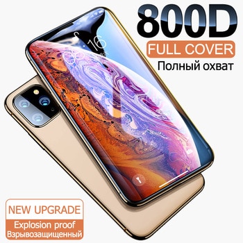 800D Full Cover Tempered Glass For iPhone 11 Pro X XR XS MAX glass iphone 11 Pro screen protector Protective glass on iphone 11