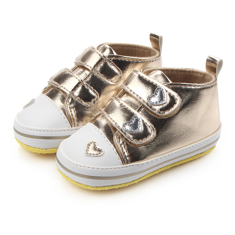Baby / Toddler Girl Valentine Pretty Heart Decor Velcro Prewalker Shoes (Various colors)