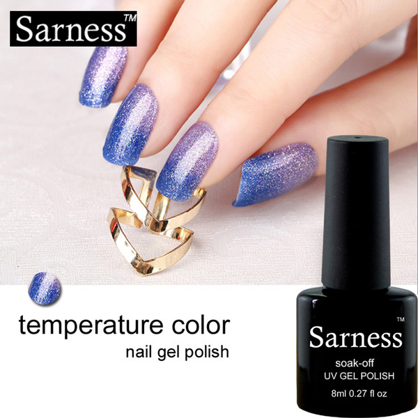 sarness hybrid nails glue thermo gel varnishes temperature change color uv gel nail polish nail art acrylic manicure