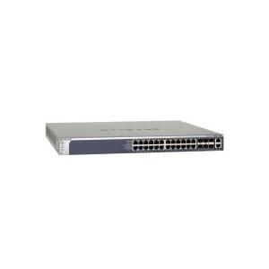 NETGEAR ProSafe GSM7328Sv2 - Switch - 24 Anschlüsse - Ethernet, Fast Ethernet, Gigabit Ethernet - 10Base-T, 100Base-TX, 1000Base-T + 4 SFP-/2 SFP+-/2 Erweiterungssteckplätze (frei) - 1U - extern - stapelbar (GSM7328S-200EUS)
