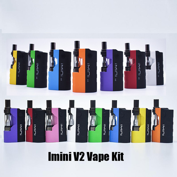 Authentic Imini V1 V2 ICarts Starter Kit 650/500mAh Battery Preheat Box Mod For I1 Thick Oil Vape Cartridge Vaporizer Atomizer 100% Original