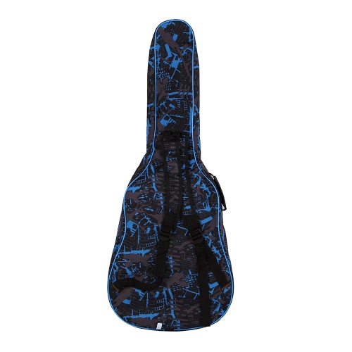 600D Water-resistant Oxford Cloth Camouflage Blue Double Stitched Padded Straps Gig Bag Guitar Carrying Case for 40Inchs Acoustic Classic Folk Guitar