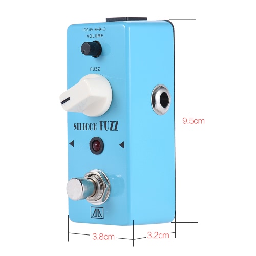 AROMA ASF-5 Classic Silicon Transistor Fuzz Guitar Effect Pedal Aluminum Alloy Body True Bypass
