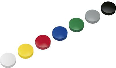 Maul Magnet MAULsolid (Ø x H) 38 mm x 15.5 mm rund Gelb, Rot, Blau, Weiß, Grün, Grau, Schwarz 10 St. 6163999 (6163999)