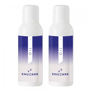 EmuCare Emu Ol - 99% reines Emu Ol fur juckende, trockene & schmerzende  Haut - 100ml Flasche - 2er