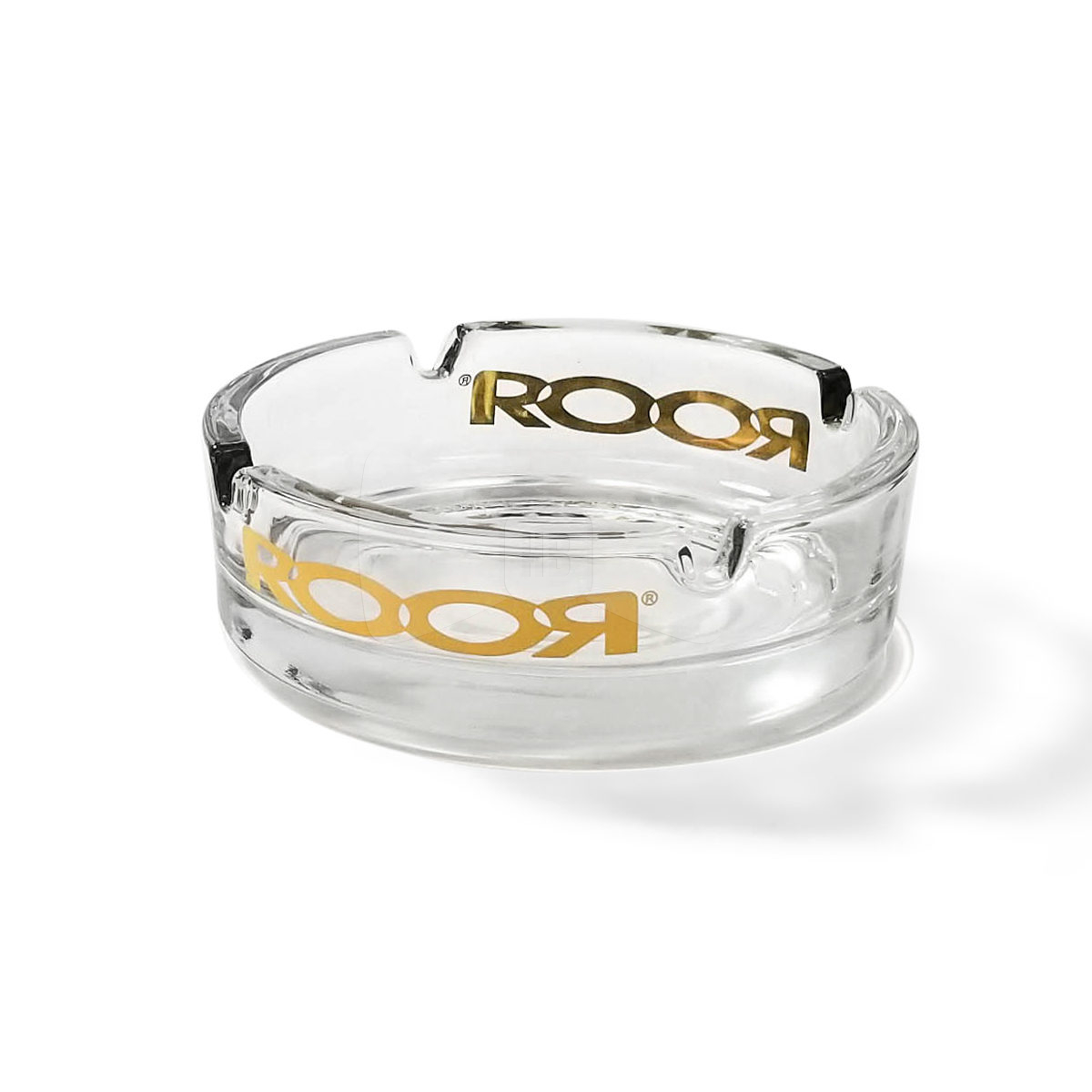 Roor Glass Ashtray Gold