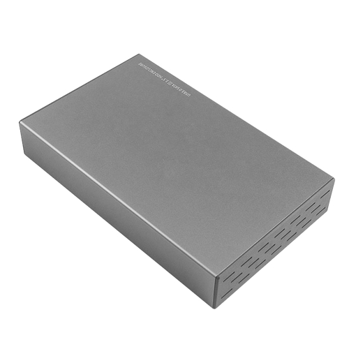 3.5in USB3.0 SATA III HDD Enclosure Hard Drive Protective Cover Carrying Case Shock Dust Proof EU Plug Grey