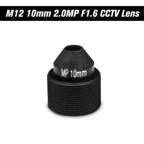 HD 2.0 Megapixel 10mm Objektiv M12 Pinhole Objektiv für CCTV Überwachungskameras, Mount M12 * P0.5, Blende F1.6 Format 1 / 2,7 "