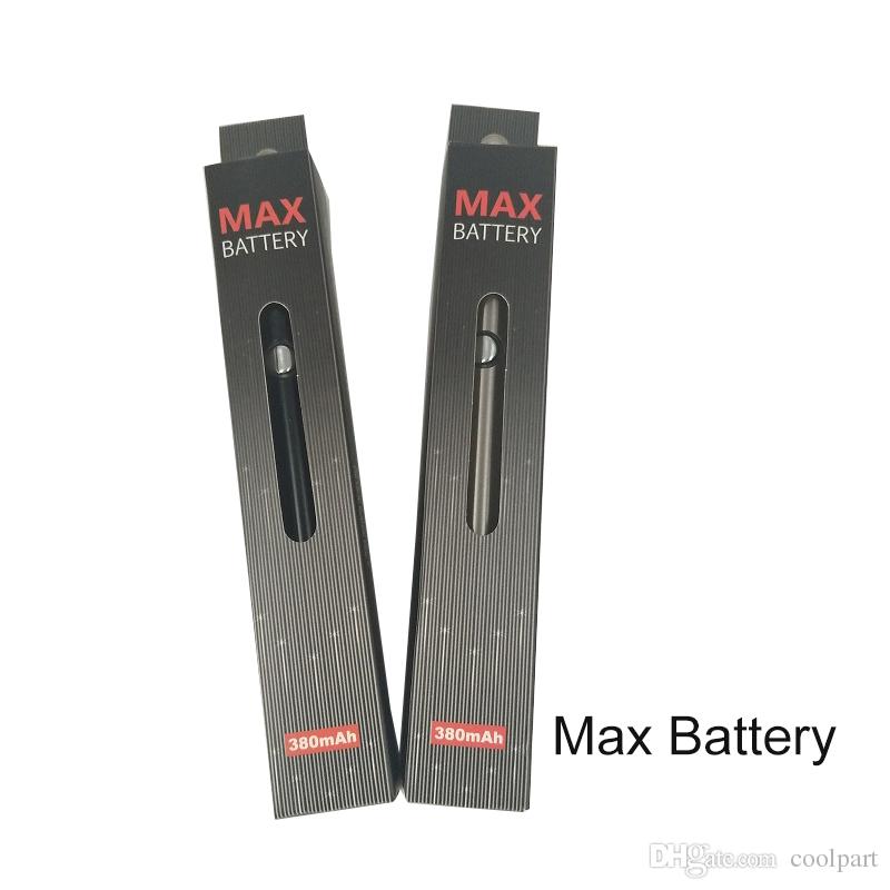 510 Thread Battery Amigo Max Preheat Battery 380mAh Variable Voltage Bottom Adjustable Vape Pen Battery for Thick Oil Vaporizer Pen Cartridg