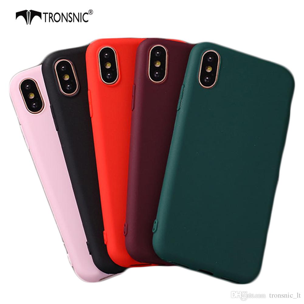 Tronsnic For iPhone 5S Fashion Candy Shockproof Case for Apple iphone 5 SE Soft Matte TPU Silicone Phone Protect Back Cover Wine
