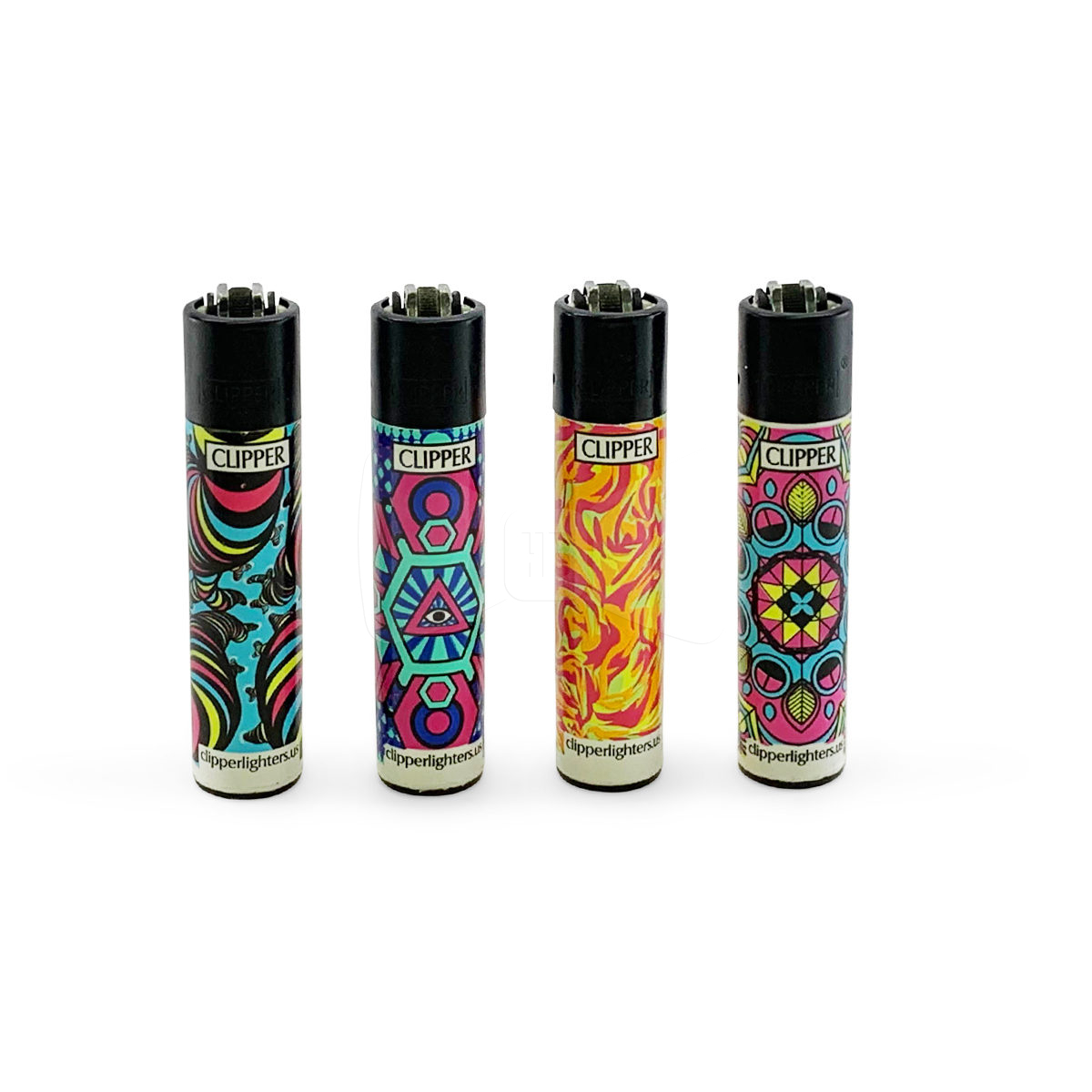 Clipper Psychedelic Pattern Lighters
