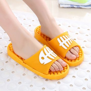 Cartoon Fish Bone Bathroom Slippers