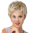 Synthetic Wig Curly Wig Blonde Short Silver Women's Blonde