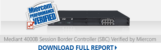 Mediant 4000 Enterprise Session Border Controller (SBC) - 5000 sessions (M4K07/5000/AC)